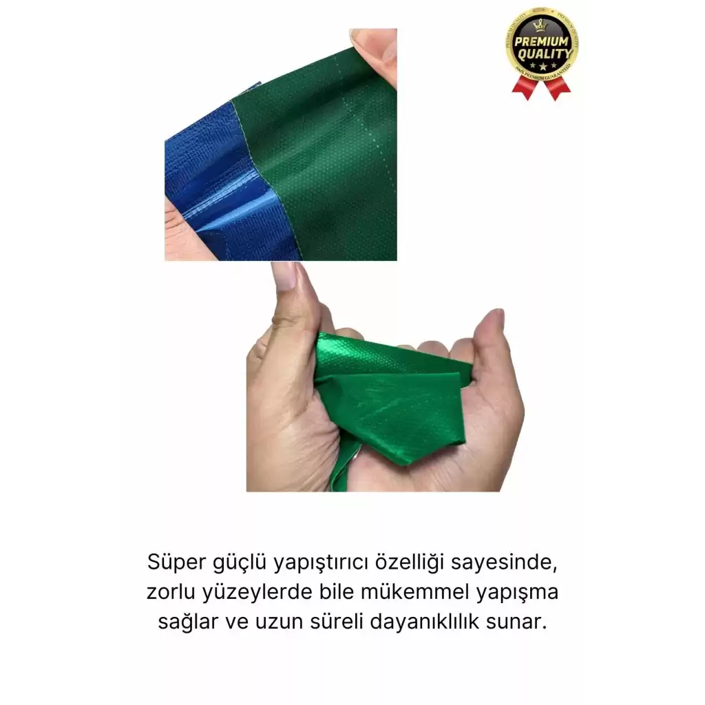 Premium Dayanıklı Süper Güçlü Su Geçirmez Sızdırmaz Yeşil Tamir ve İzolasyon Bandı 48mm x 10m-5 Adet