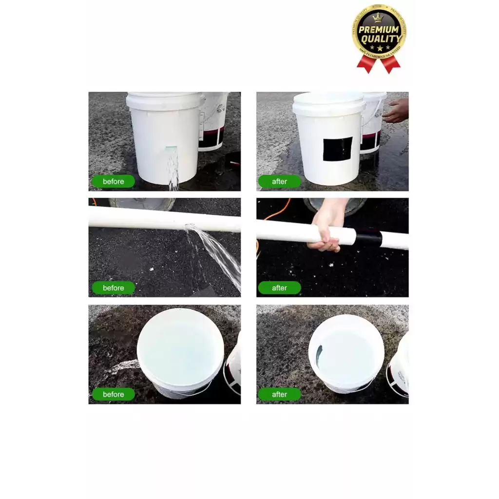 Premium Dayanıklı Süper Güçlü Su Geçirmez Sızdırmaz Yeşil Tamir ve İzolasyon Bandı 48mm x 10m-5 Adet