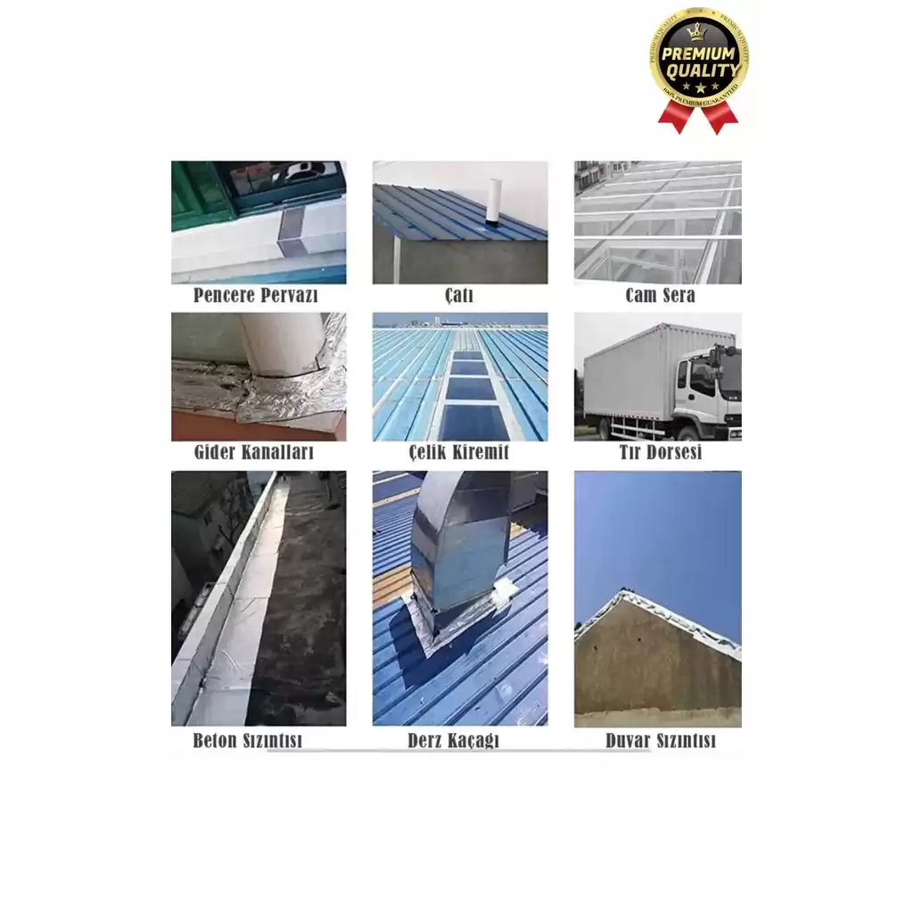 Premium Dayanıklı Süper Güçlü Su Geçirmez Sızdırmaz Yeşil Tamir ve İzolasyon Bandı 48mm x 10m-5 Adet