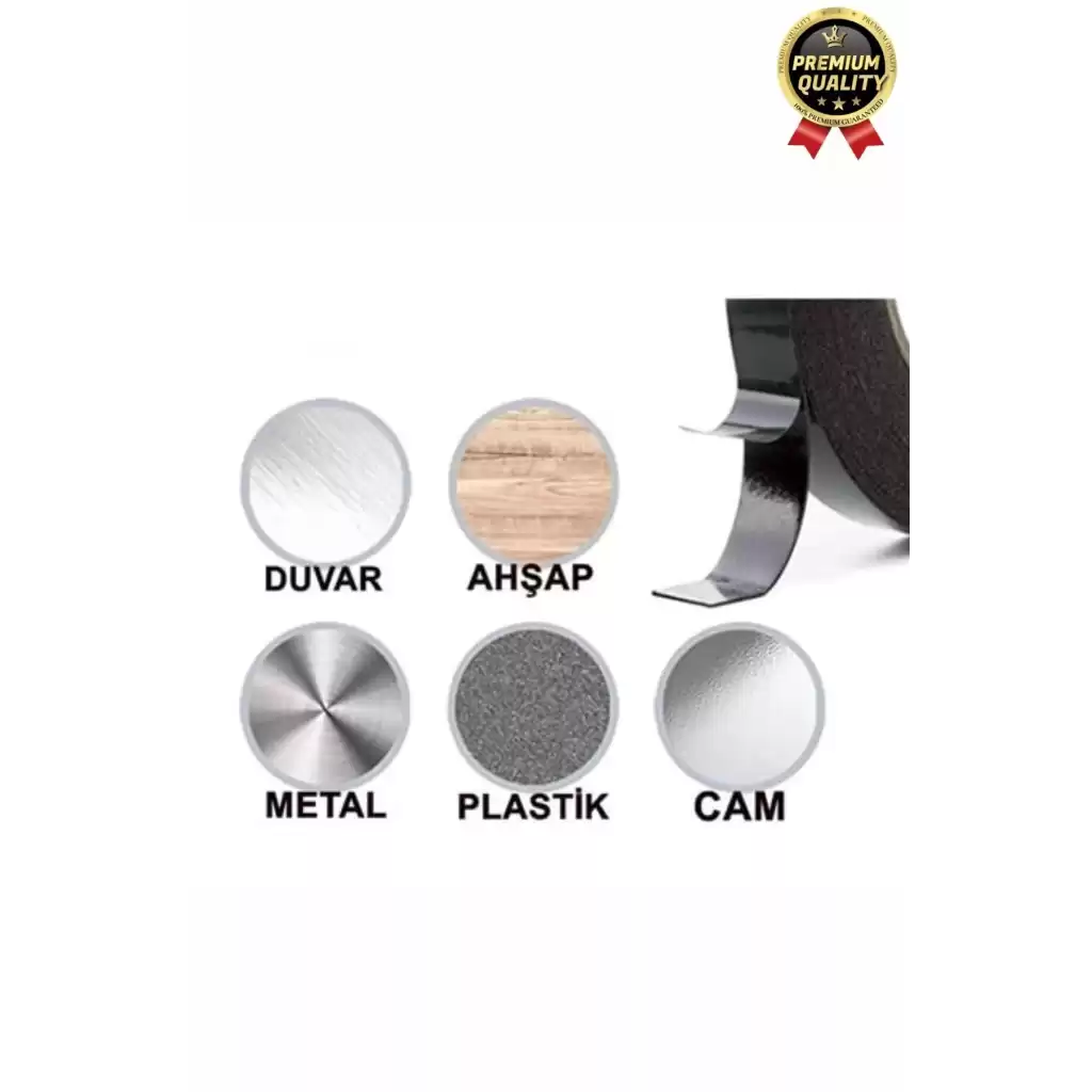 Premium Ultra Güçlü İz Bırakmaz Elastik Yapılı Çift Taraflı Akrilik Köpük Bant 36mm - 10m - 10 Adet