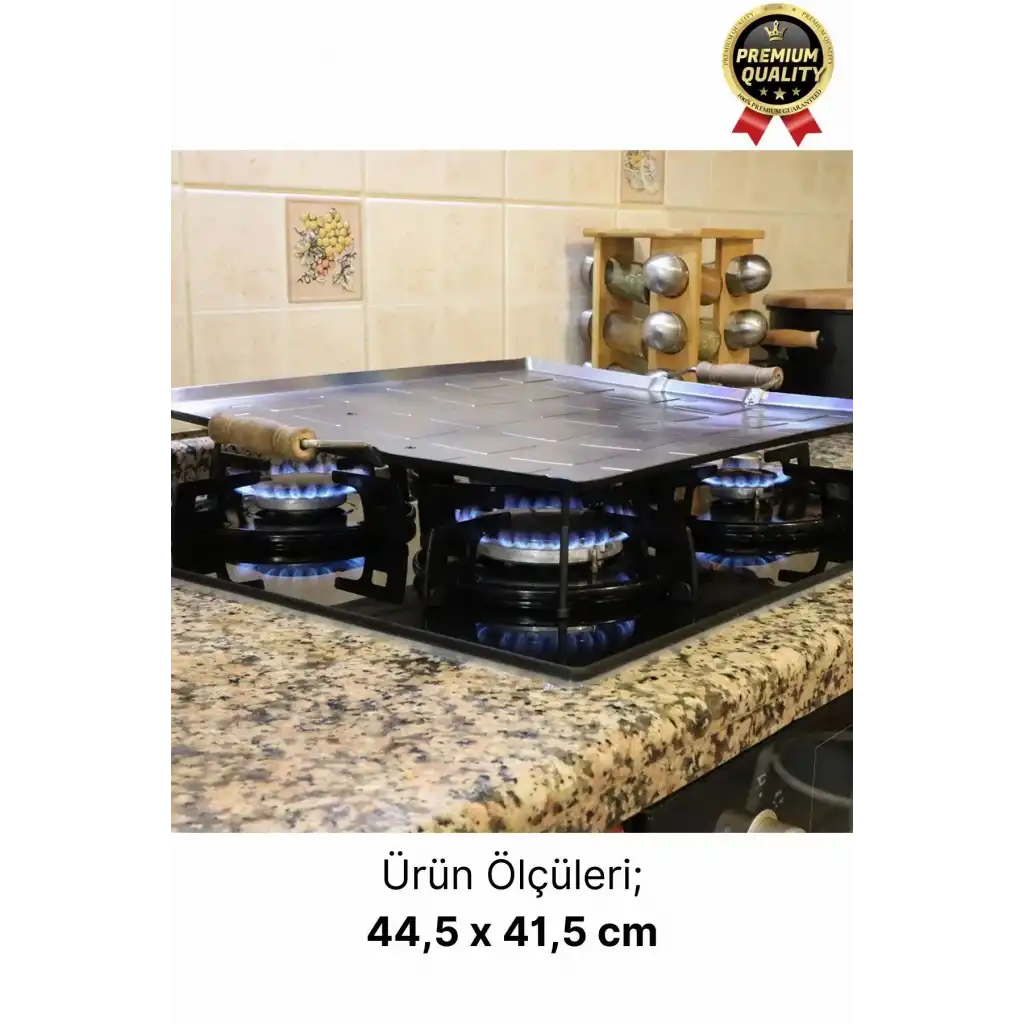 Özel Üretim Yapışmaz Ahşap Kulplu Yufka Ekmek Gözleme Hamur Mangal Izgara Ocak Üstü Pişirme Sacı
