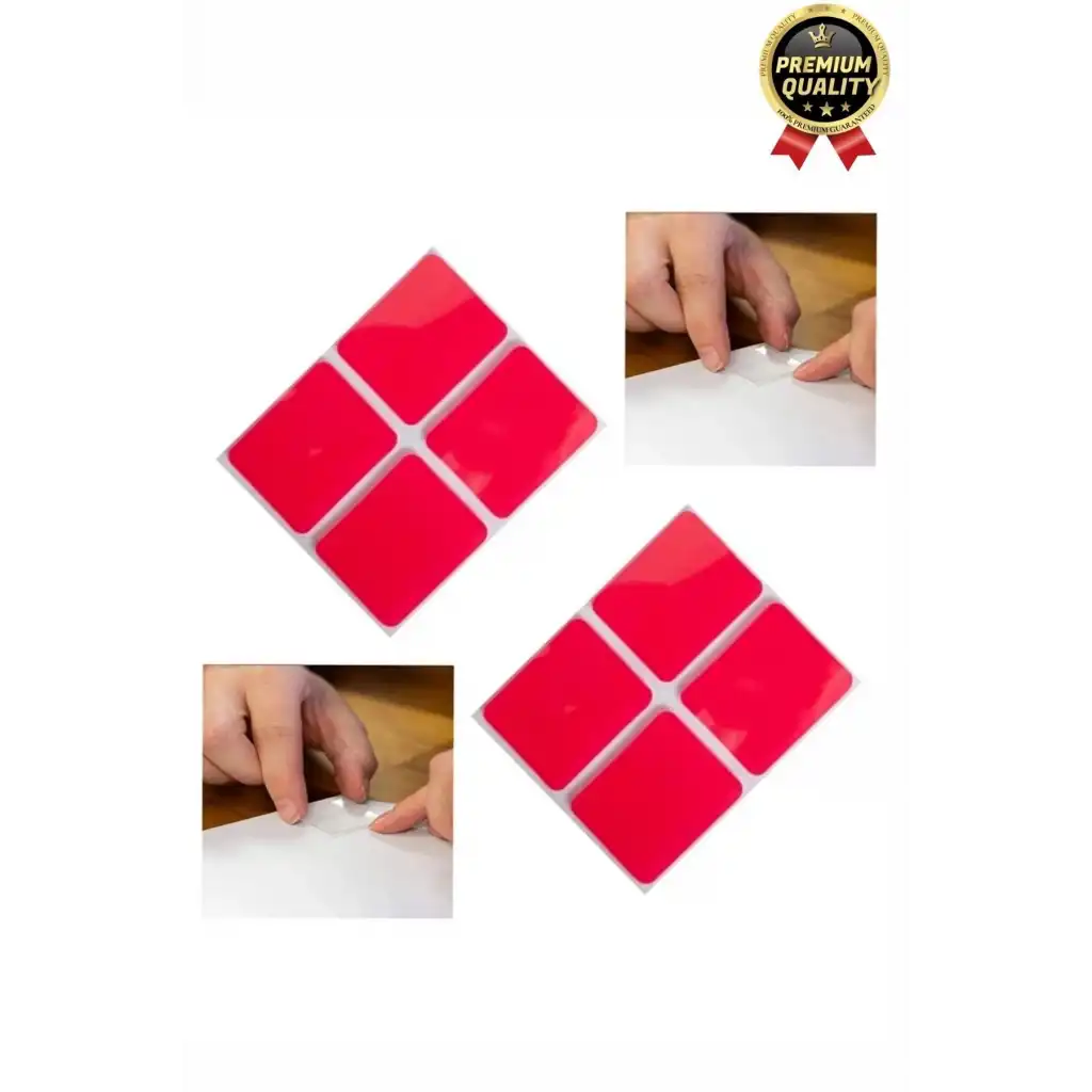Çok Amaçlı Güçlü Su Geçirmez Hazır Kesilmiş Şeffaf 25x30mm PE Köpük Çift Taraflı Asma Bant-12 Adet
