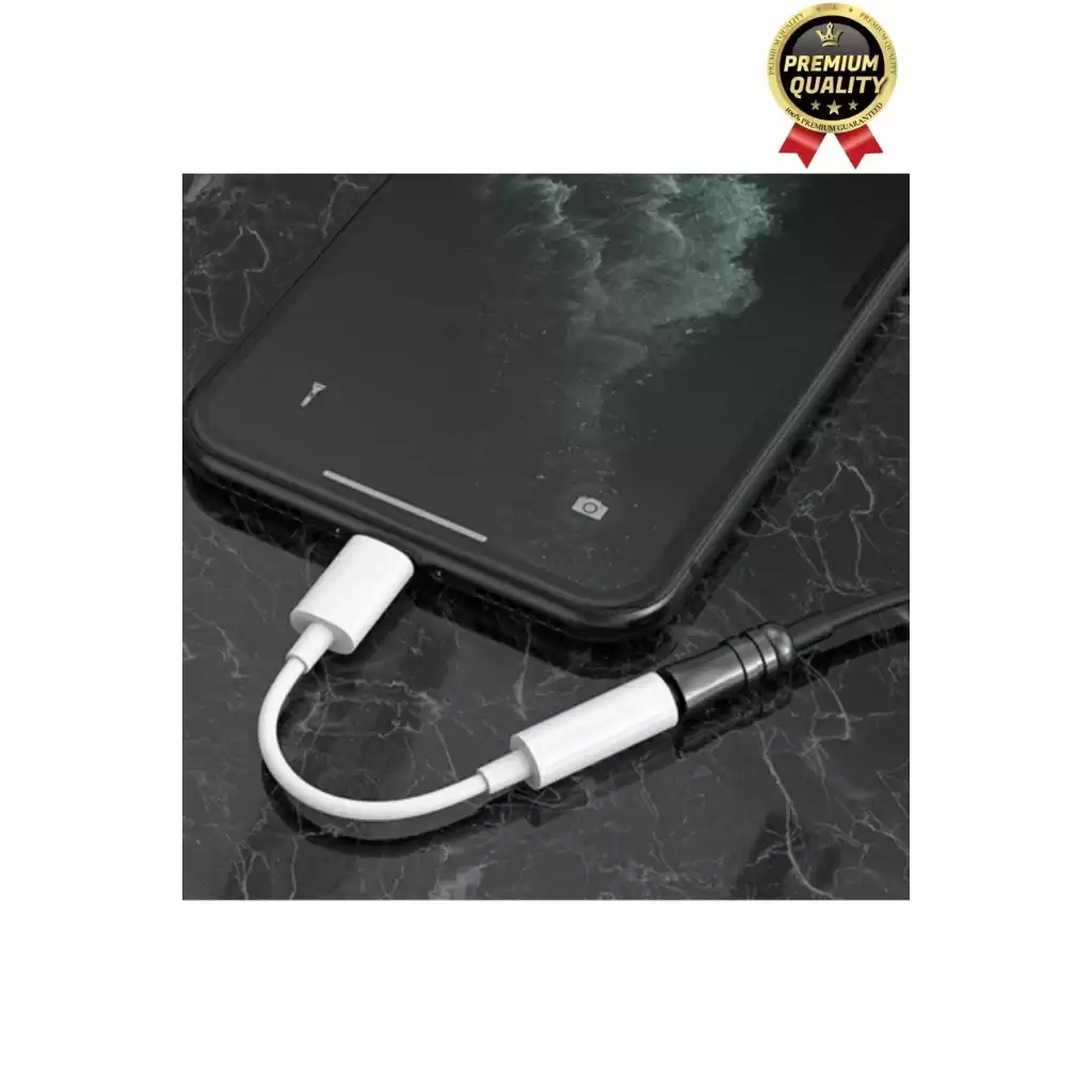Premium Iphone 15 14 13 12 11 X 8 7 Plus Ipad Kulaklık Uyumlu Lightning Aux Çevirici Dönüştürücü