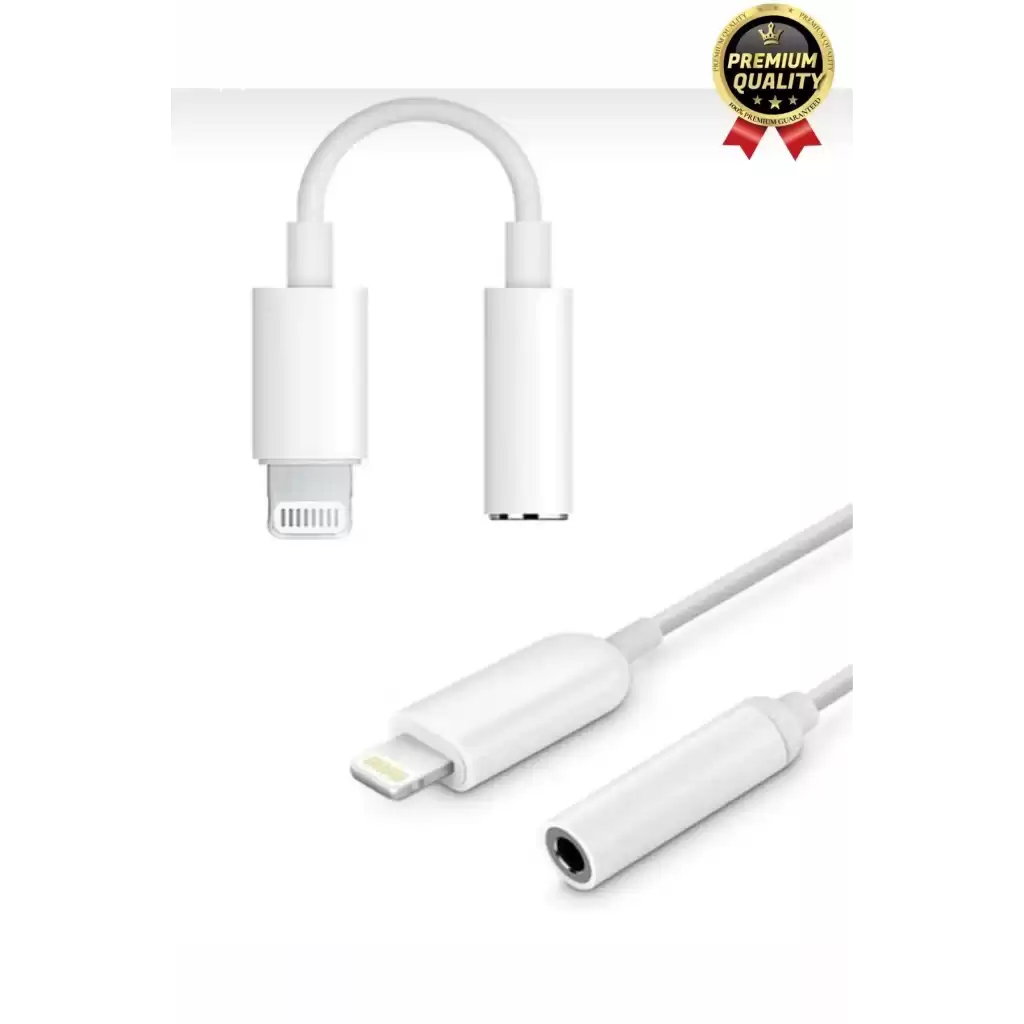 Premium Iphone 15 14 13 12 11 X 8 7 Plus Ipad Kulaklık Uyumlu Lightning Aux Çevirici Dönüştürücü