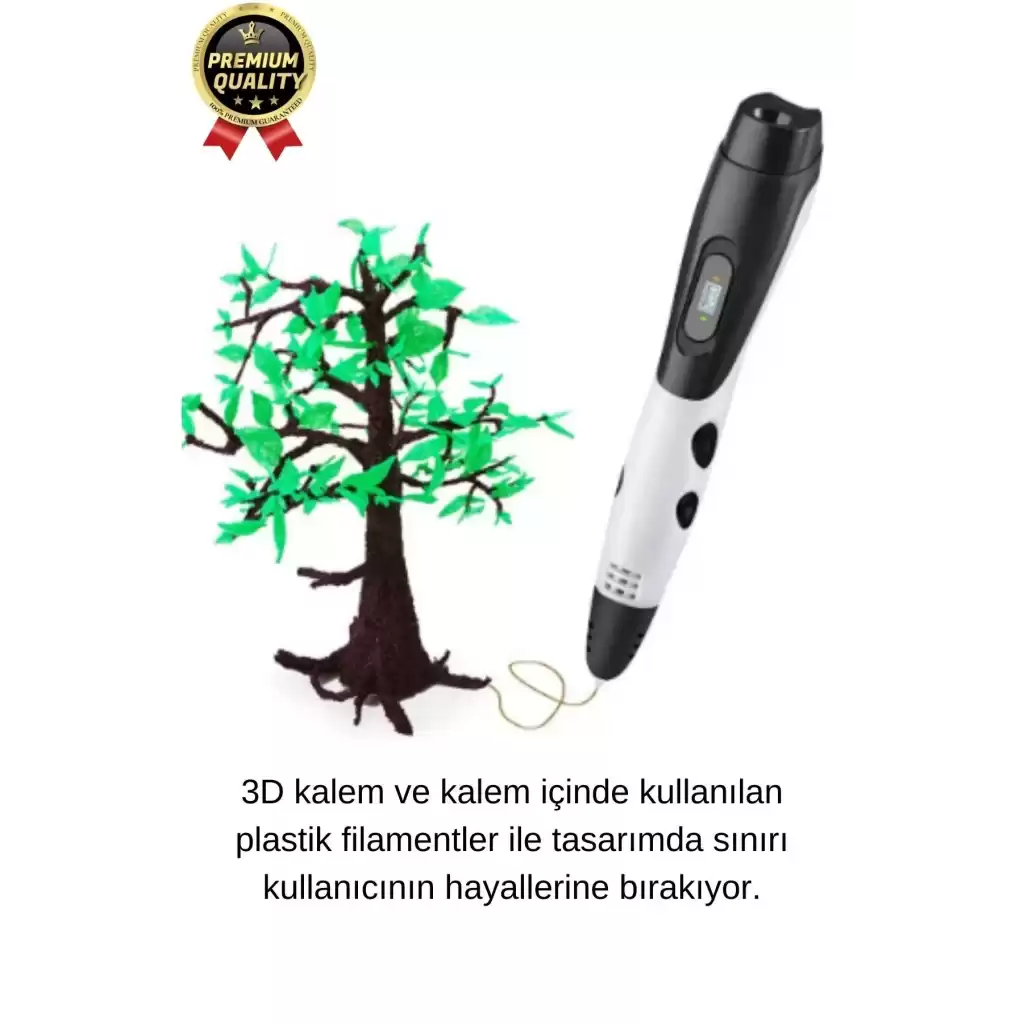 Çok Amaçlı Eğlence Hobi ABS Plastik Filament 3D Çocuk Renkli Üç Boyutlu Çizim Yazıcı Kalem Printer