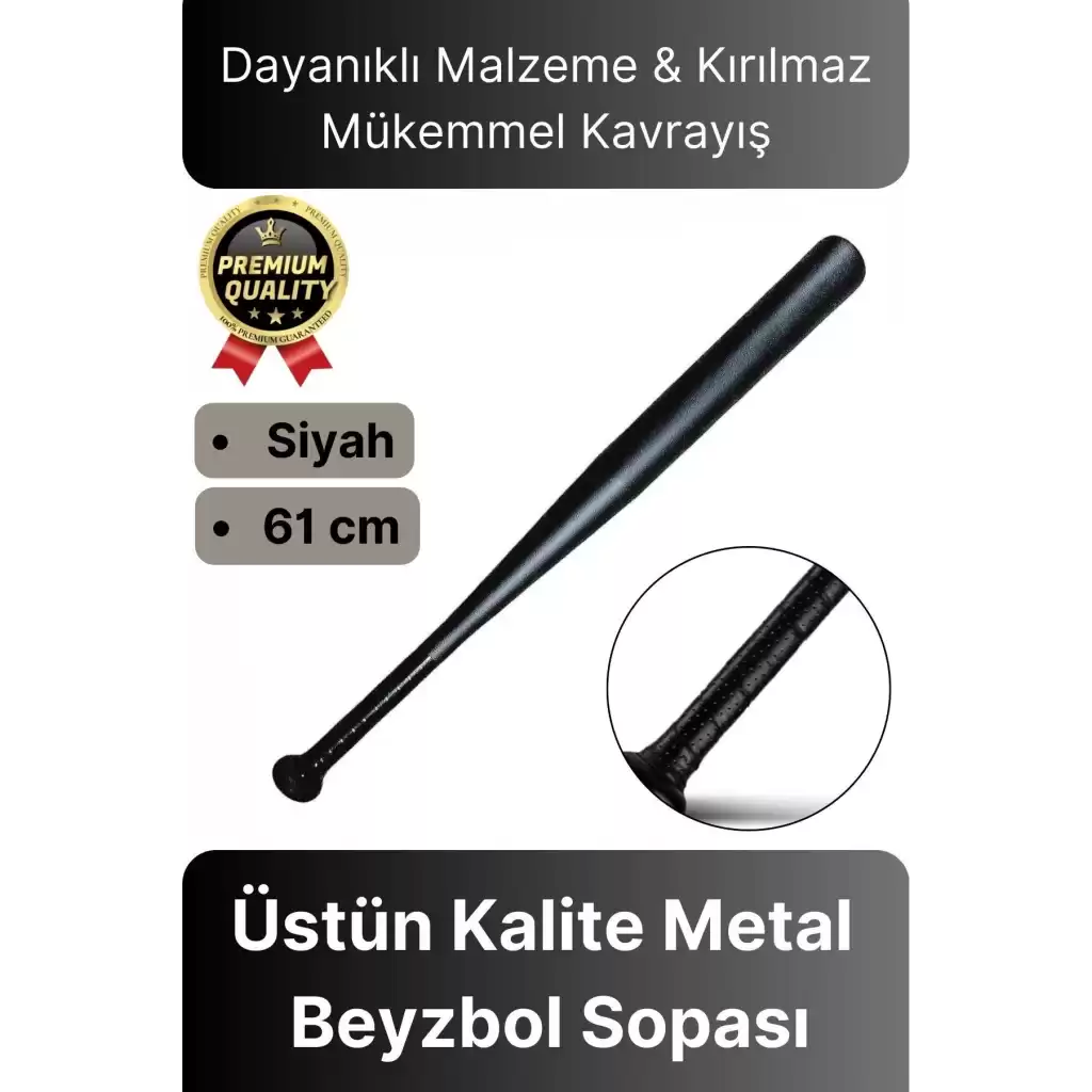 Üstün Kalite Modern Dayanıklı Malzeme Kırılmaz Mükemmel Kavrayış Metal Baseboll Beyzbol Sopası 61 Cm