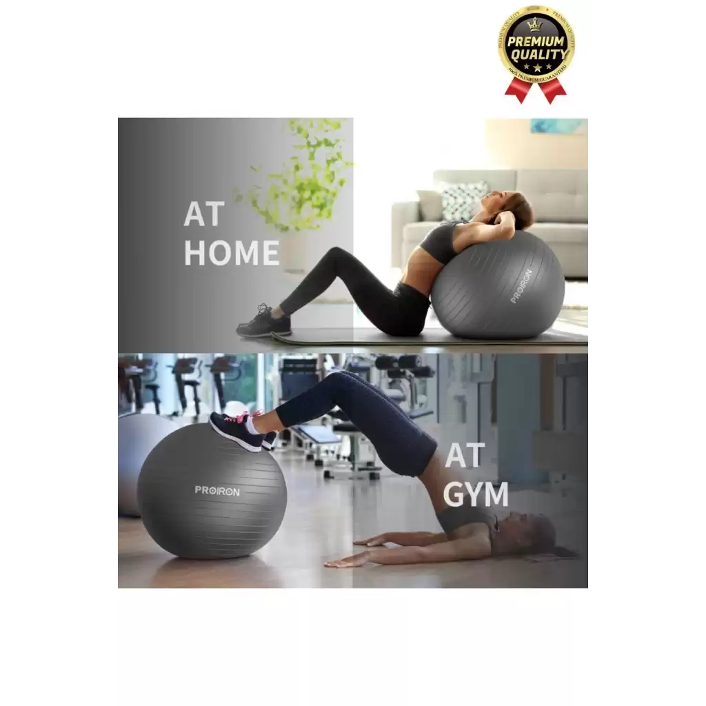 Premium Mini Gymball 20cm Jimnastik Denge Fitness Spor Şişirme Pompası Hediyeli Mavi Pilates Topu