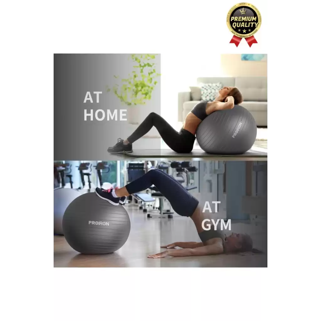 Premium Mini Gymball 20cm Jimnastik Denge Fitness Spor Şişirme Pompası Hediyeli Pembe Pilates Topu