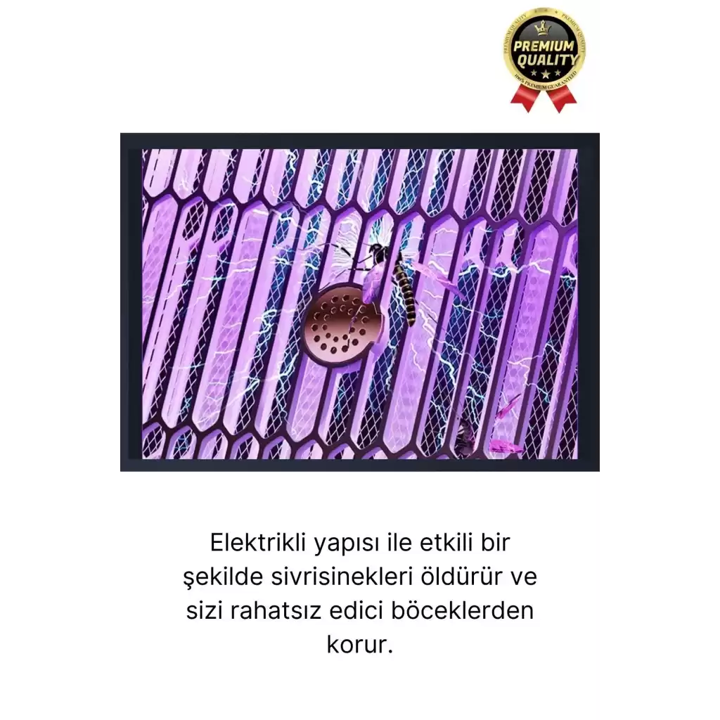 Yüksek Güç Elektrikli Uv Şarjlı Zincirli Askı Çift Taraflı Florasan Izgara Sinek Sivrisinek Öldürücü