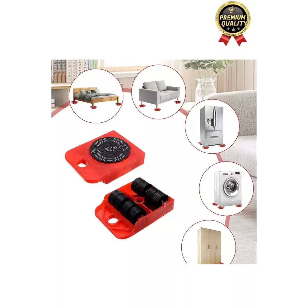 Çok Fonksiyonlu Abs Tekerlekli Ağır Beyaz Eşya Mobilya Krikolu Taşıma Kaydırma Aleti Aparatı Seti
