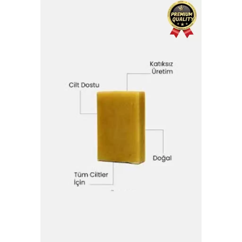 Organik El Yapımı Ferah Koku Cilt Bariyerini Güçlendirir Nemlendirir %100 Doğal Kükürt Sabunu 1 Adet