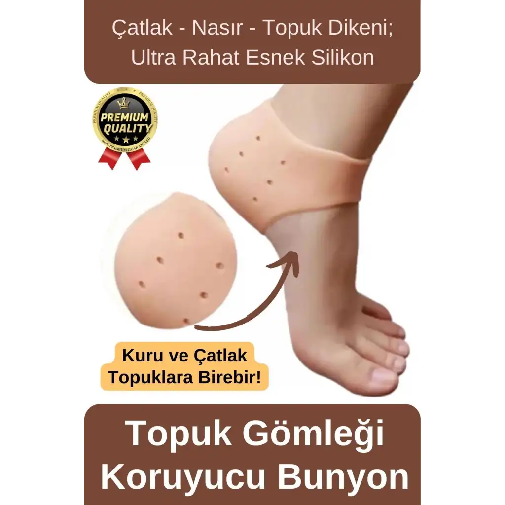 Ultra Rahat Çatlak Nasır Diken Esnek Silikon Tabanlık Gömlek Topuk Çorabı Koruyucu Bunyon 1 Çift