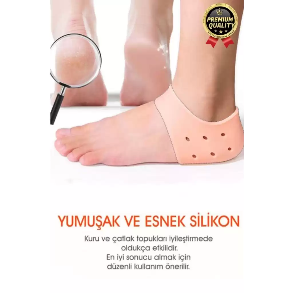 Ultra Rahat Çatlak Nasır Diken Esnek Silikon Tabanlık Gömlek Topuk Çorabı Koruyucu Bunyon 1 Çift