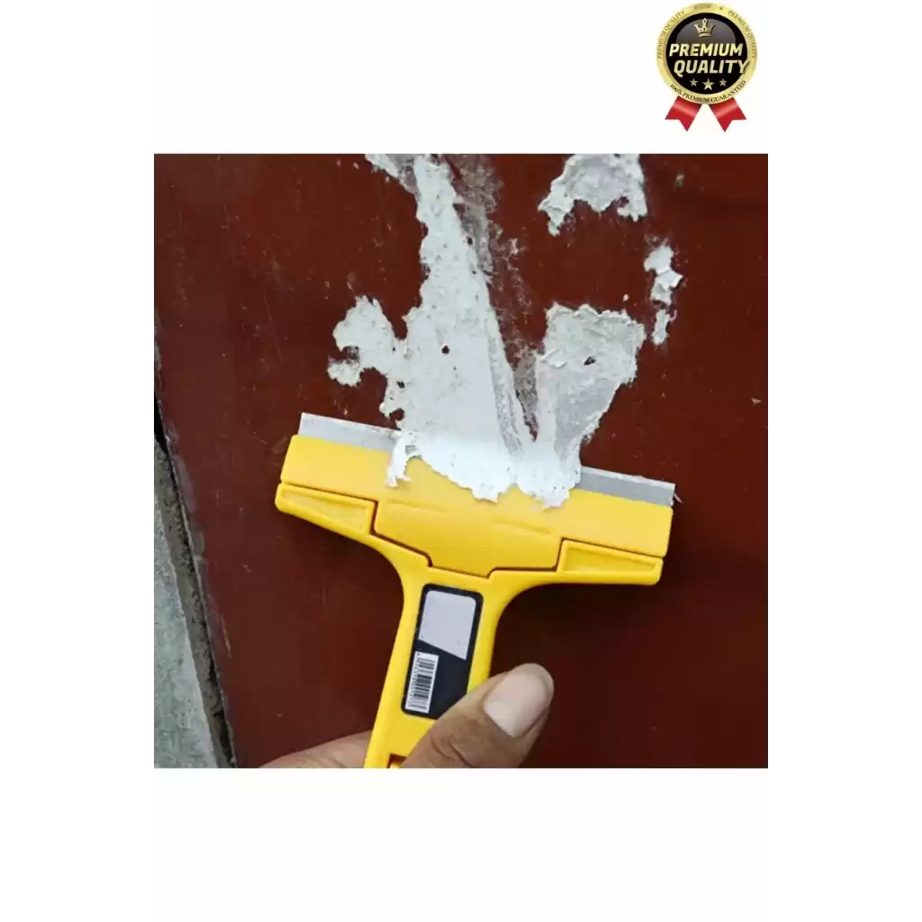 Çok Fonksiyonlu Cam Seramik Ocak Fayans Derz Boya Kısa Saplı 2 Adet Yedekli Sökücü Kazıma Bıçağı
