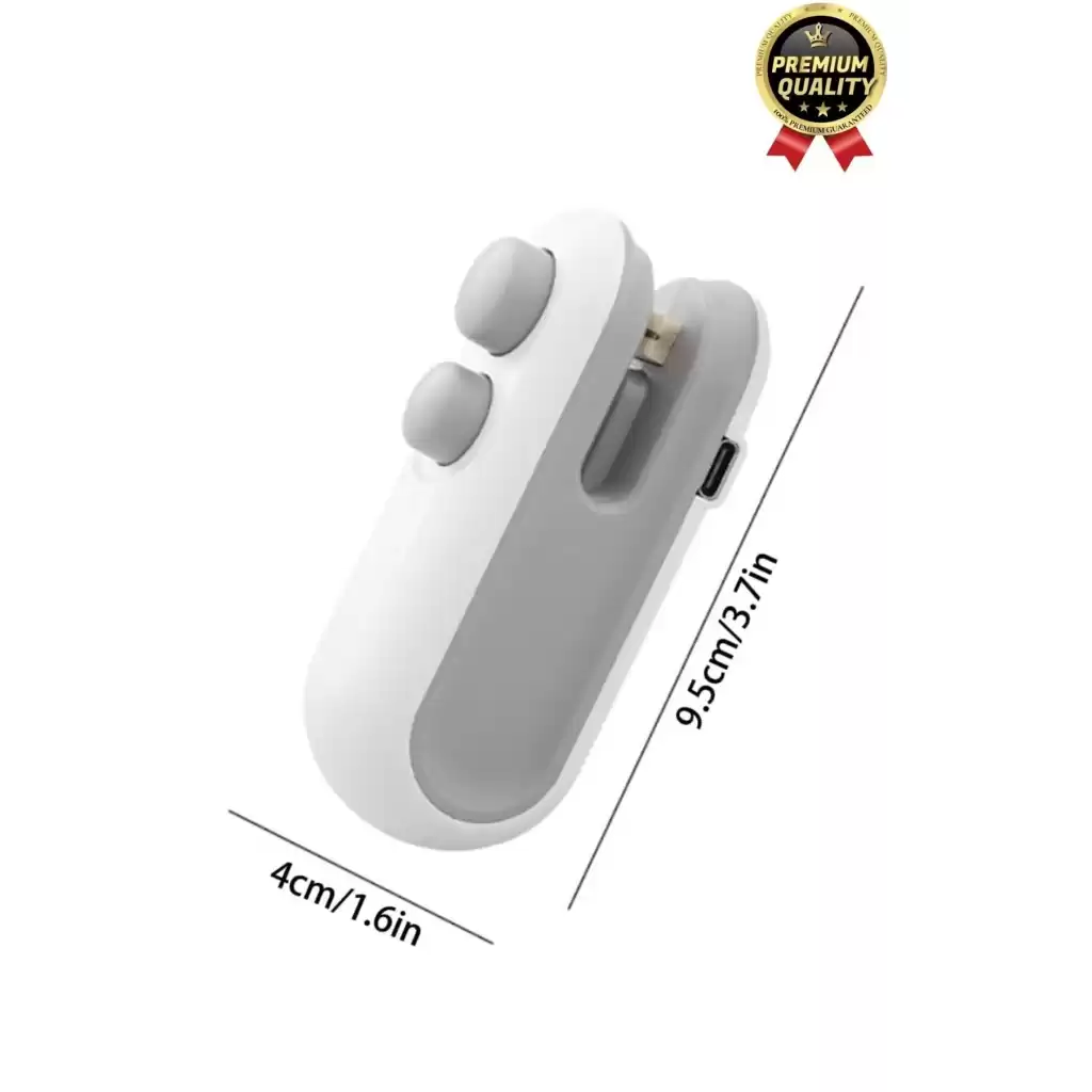 Çok Fonksiyonlu Isıya Gerek Duymayan 400mAh Şarj Edilir Mini Poşet Ambalaj Ağzı Kapatıcı Ve Kesici