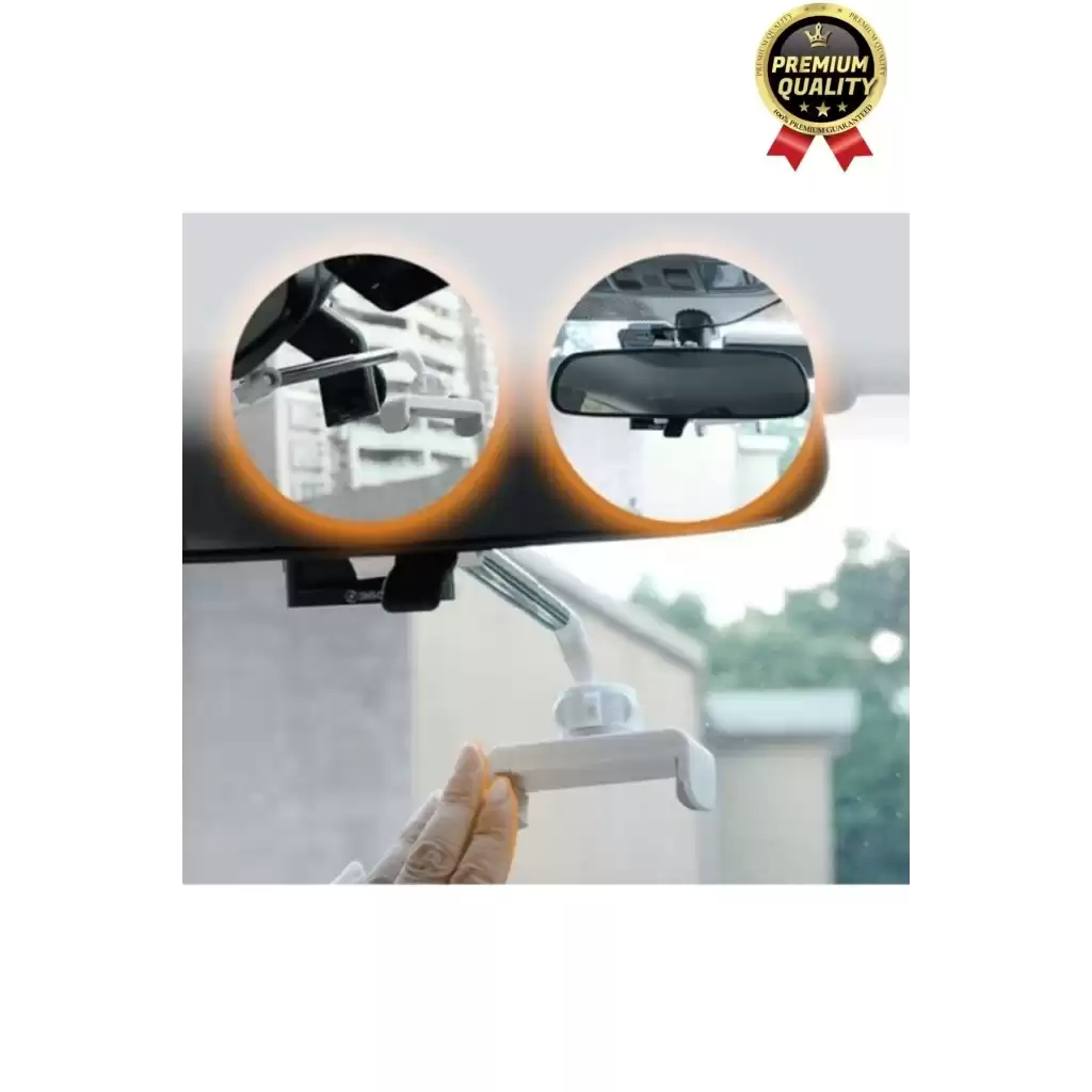 Çok Amaçlı Dayanıklı 360 Derece Dönebilen Ayarlanabilir Dikiz Aynasına Takılabilen Telefon Tutucu