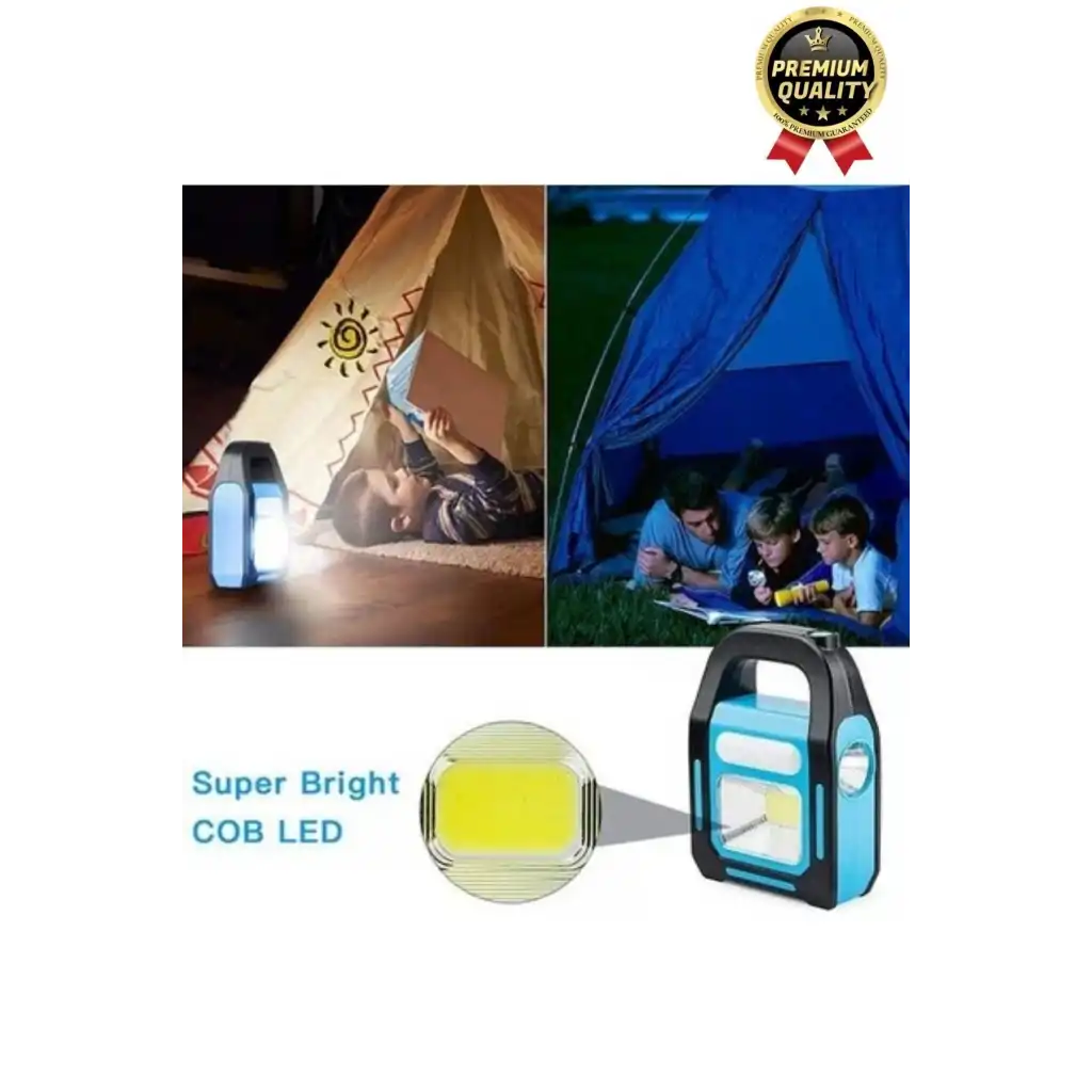 Çok Amaçlı Güneş Enerjili Powerbank USB Şarj Edilebilir Su Geçirmez Solar Işıldak Fener Kamp Lambası