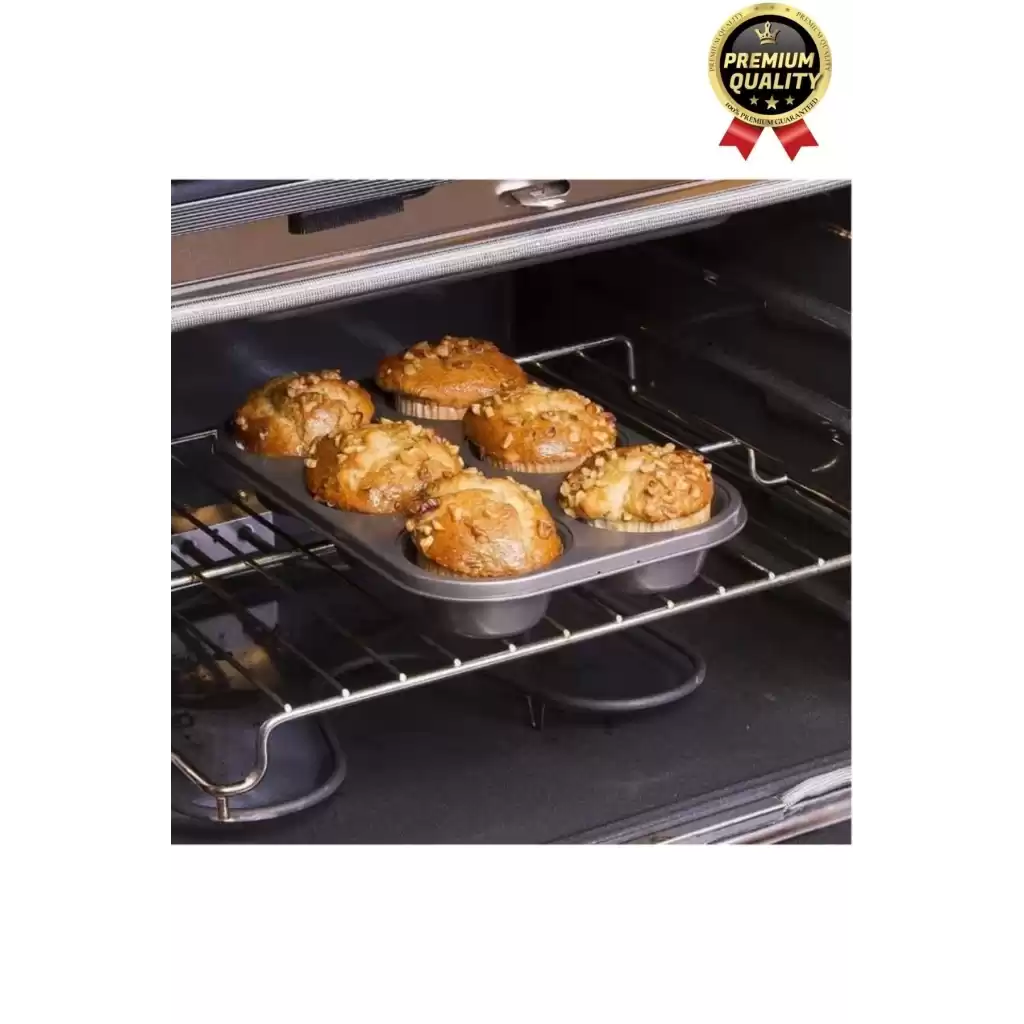 Çok Amaçlı Mutfak Yüksek Isıya Dayanıklı Yıkanabilir Yanmaz Yapışmaz 6’lı Kek Muffin Cupcake Kalıbı