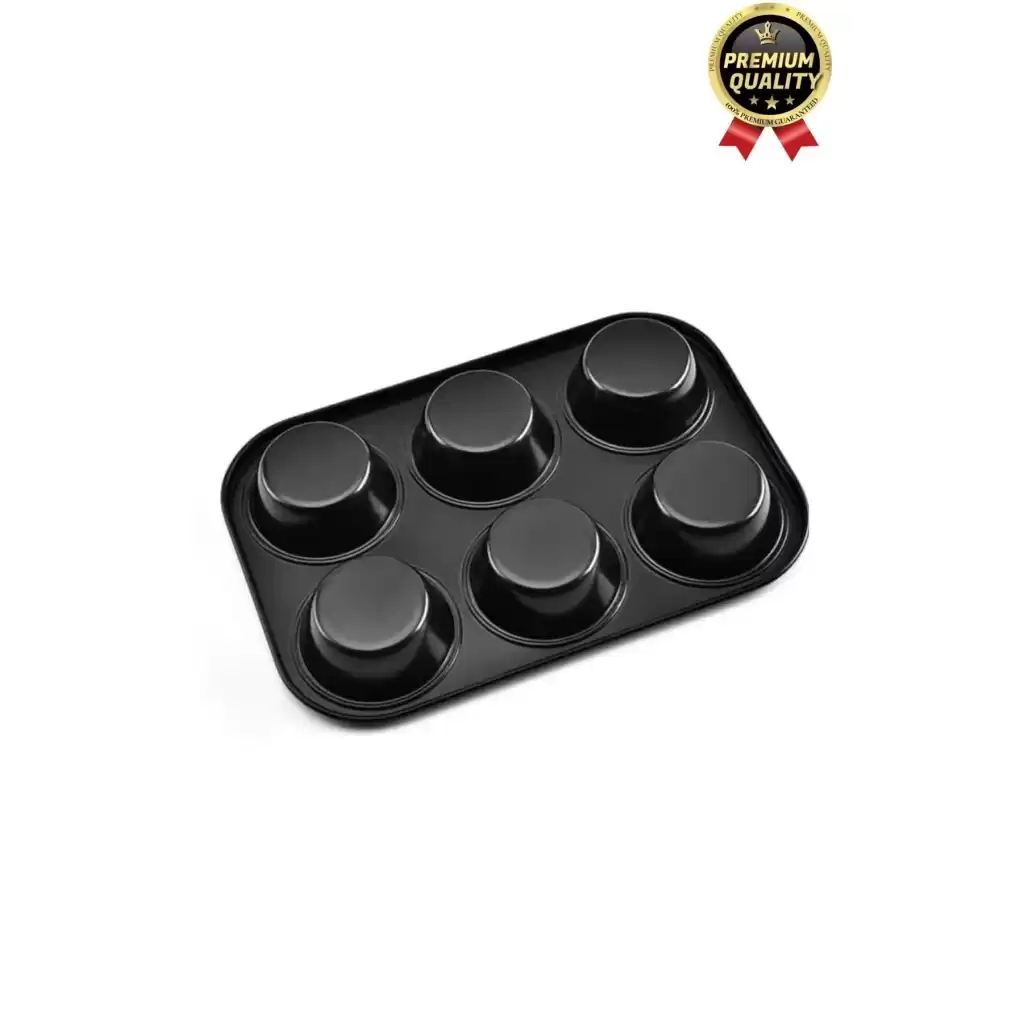 Çok Amaçlı Mutfak Yüksek Isıya Dayanıklı Yıkanabilir Yanmaz Yapışmaz 6’lı Kek Muffin Cupcake Kalıbı