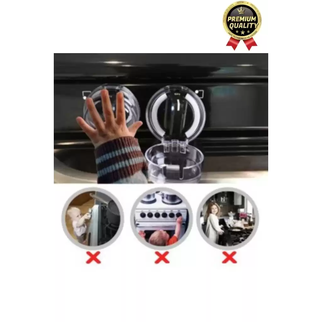 Özel Üretim Pratik Yangın Yanma Önleyici Çocuk Güvenlik Fırın Gaz Ocak Düğmesi Koruyucu Kapak 2 Adet