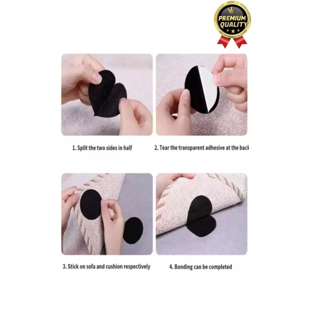 Çok Amaçlı Sabitleyici Kaydırmaz Kendinden Yapışkanlı Yıkanabilir Halı Kilim Koltuk Cırt Bant 10 Adt