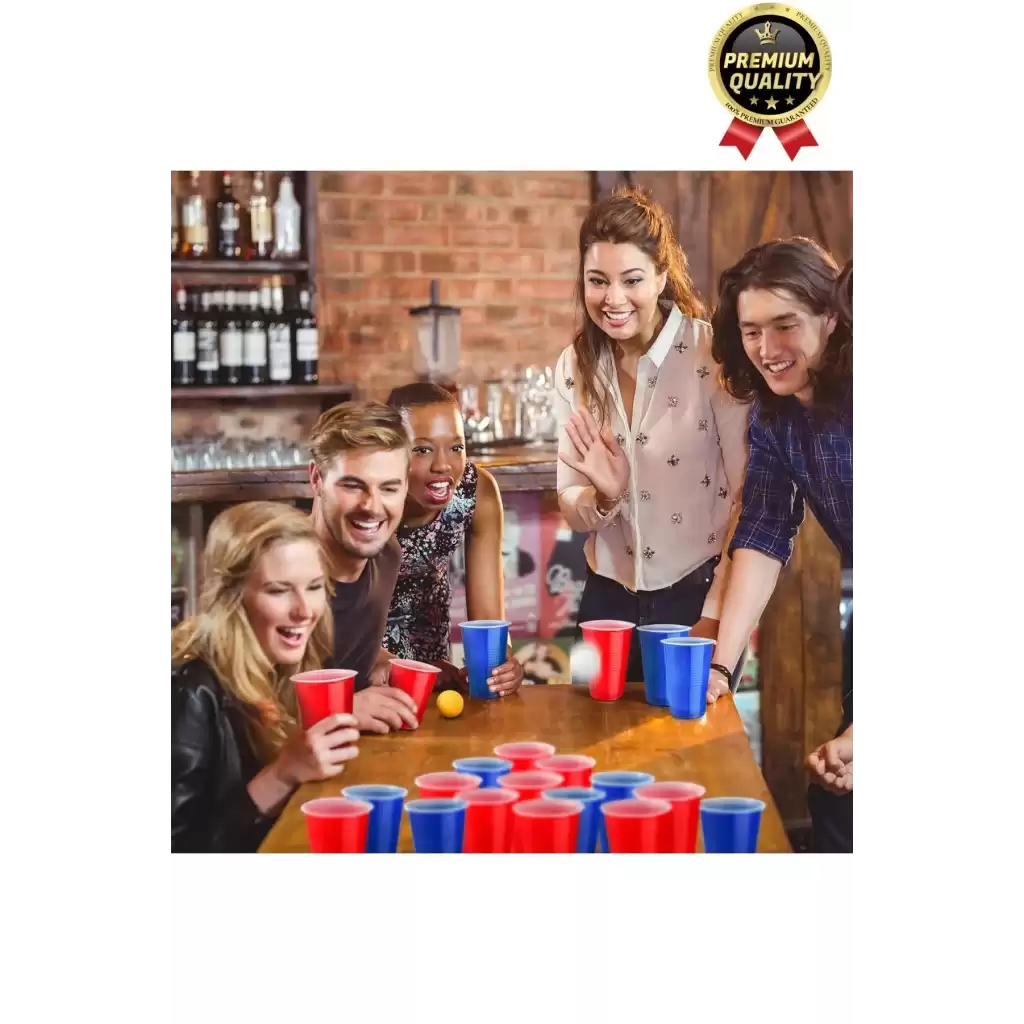 Özel Gün Beer Pong Yetişkin Eğlence Parti Malzemeleri İçki Bira Renkli 12 Toplu Karton Oyun Bardağı
