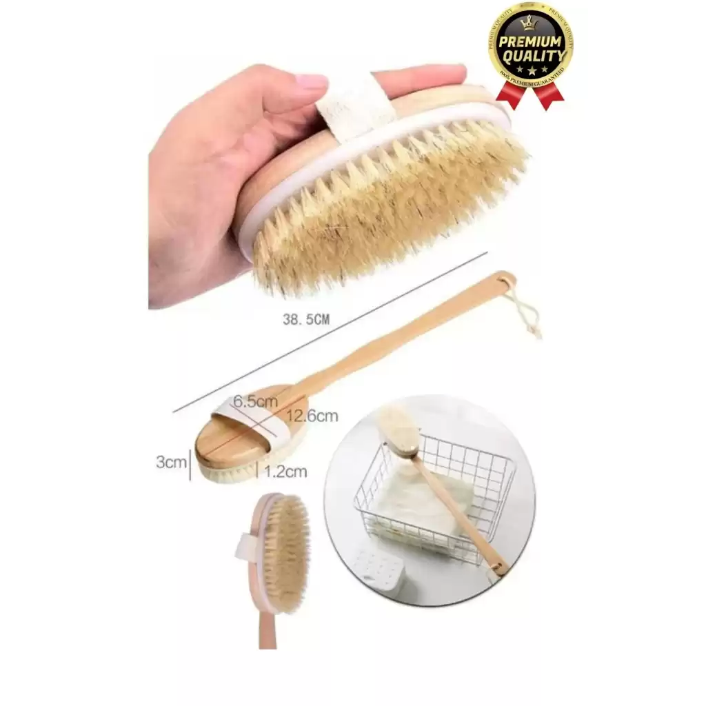 Yeni Üretim Çatlak Giderici Selülit Önleyici %100 Doğal At Kılı Ahşap Banyo Fırçası Kuru Masaj Aleti