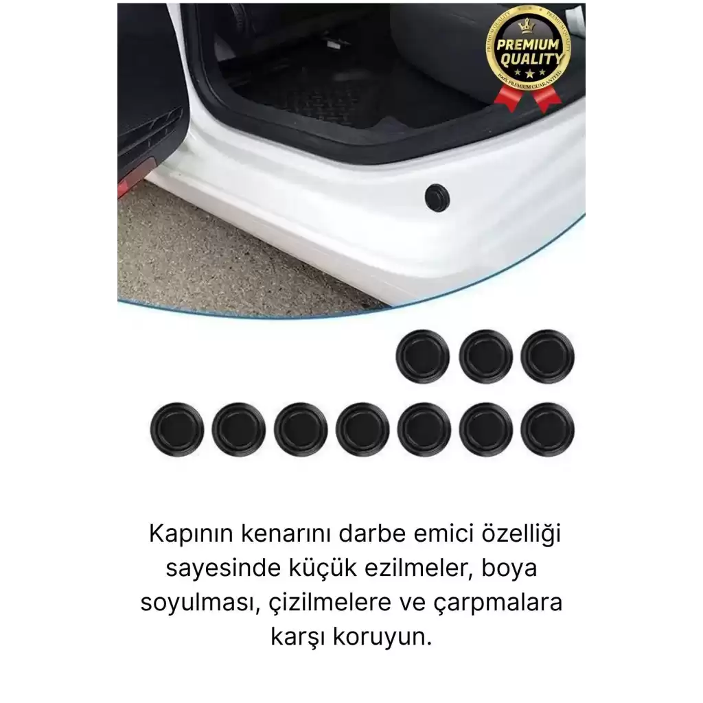 Yüksek Kalite Dayanıklı Çarpma Engelleyici Araba Oto Kapı Sesi Darbe Emici Absorbe Aparatı 10 Adet