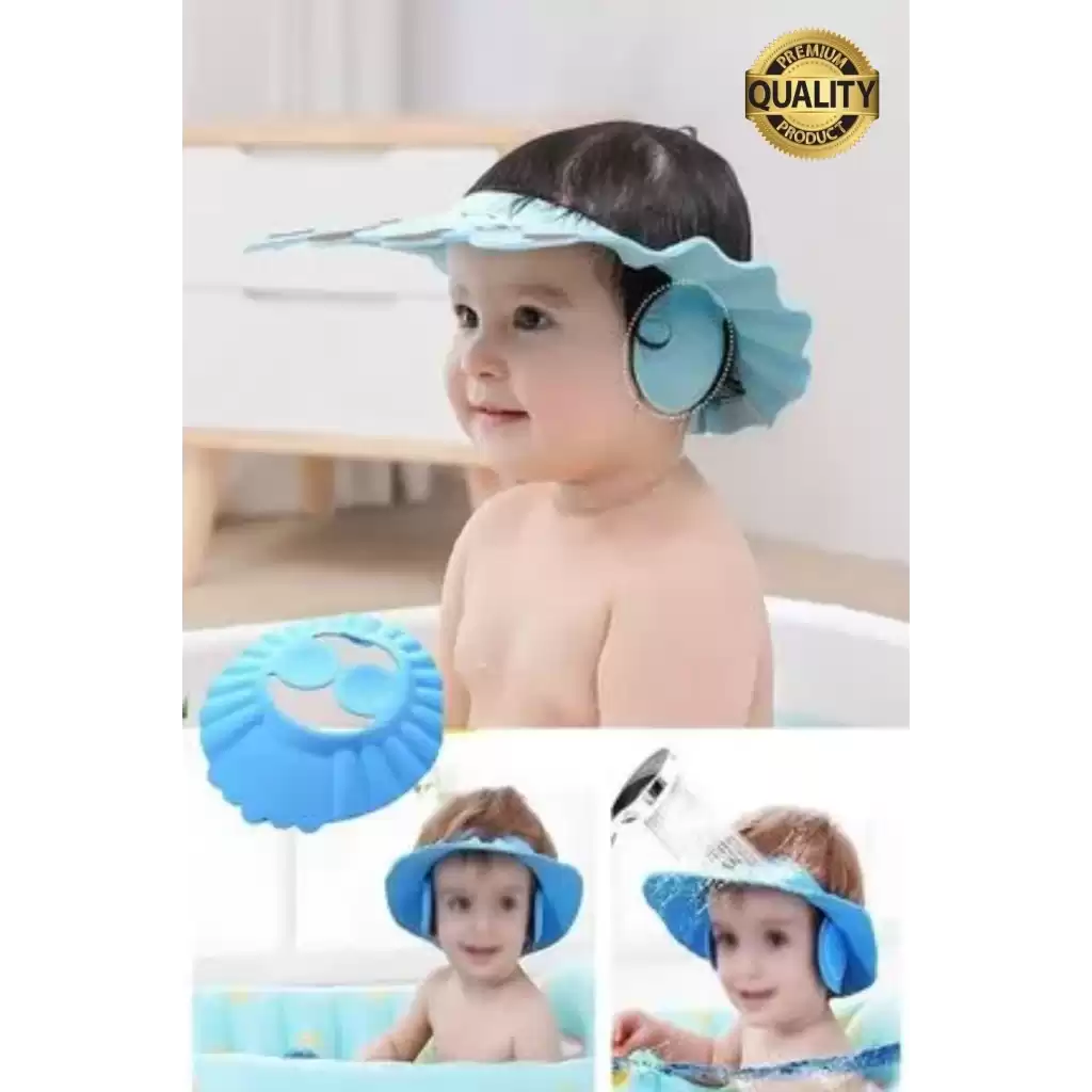 Ayarlanabilir Çocuk Bebek Duş Şapkası Göze Şampuan Su Sabun Kaçmasını Önleyen Koruyucu Banyo