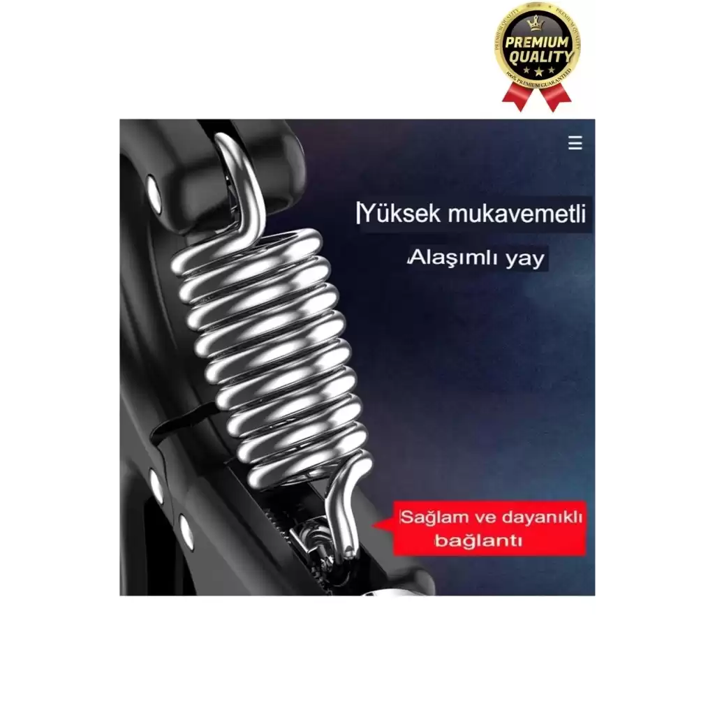 Premium Ayarlanabilir Taşınabilir Fitness Egzersiz Sayaçlı El Yayı 5-60 Kg Bilek Kası Güçlendirici