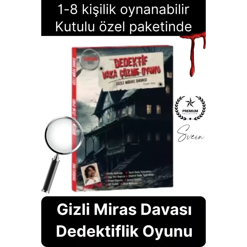 Yeni Seri Katil Kim Bulma Oyunu Kutulu Gizli Miras Davası Cinayetleri Vaka Çözme Grup Aktivitesi