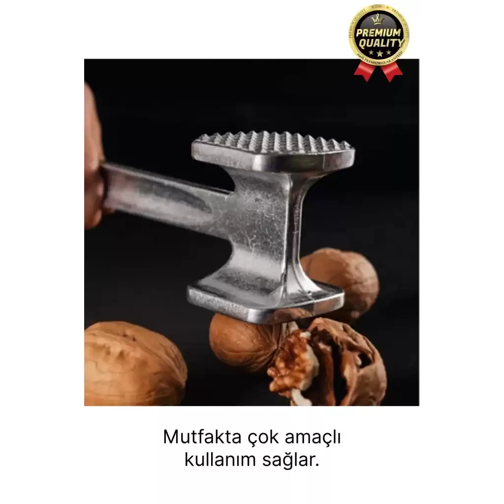 Premium Yüksek Kaliteli Uzun Ömürlü Paslanmaz Çelik Çift Taraflı Biftek Et Dövme Çekici Yumuşatıcı