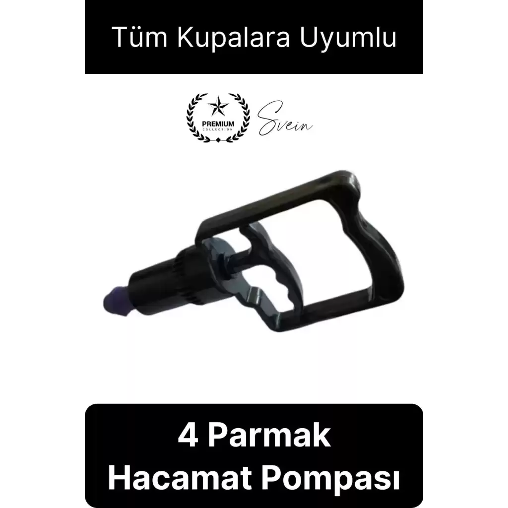 Kolay Kullanım 4 Parmak Hacamat Pompası Tüm Kupalarla Uyumlu Plastik Dayanıklı 1 Adet Kan Dolaşımı