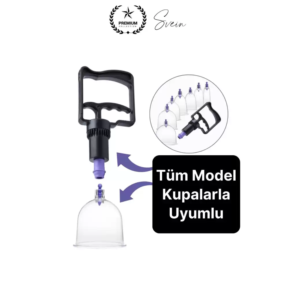 Kolay Kullanım 4 Parmak Hacamat Pompası Tüm Kupalarla Uyumlu Plastik Dayanıklı 1 Adet Kan Dolaşımı
