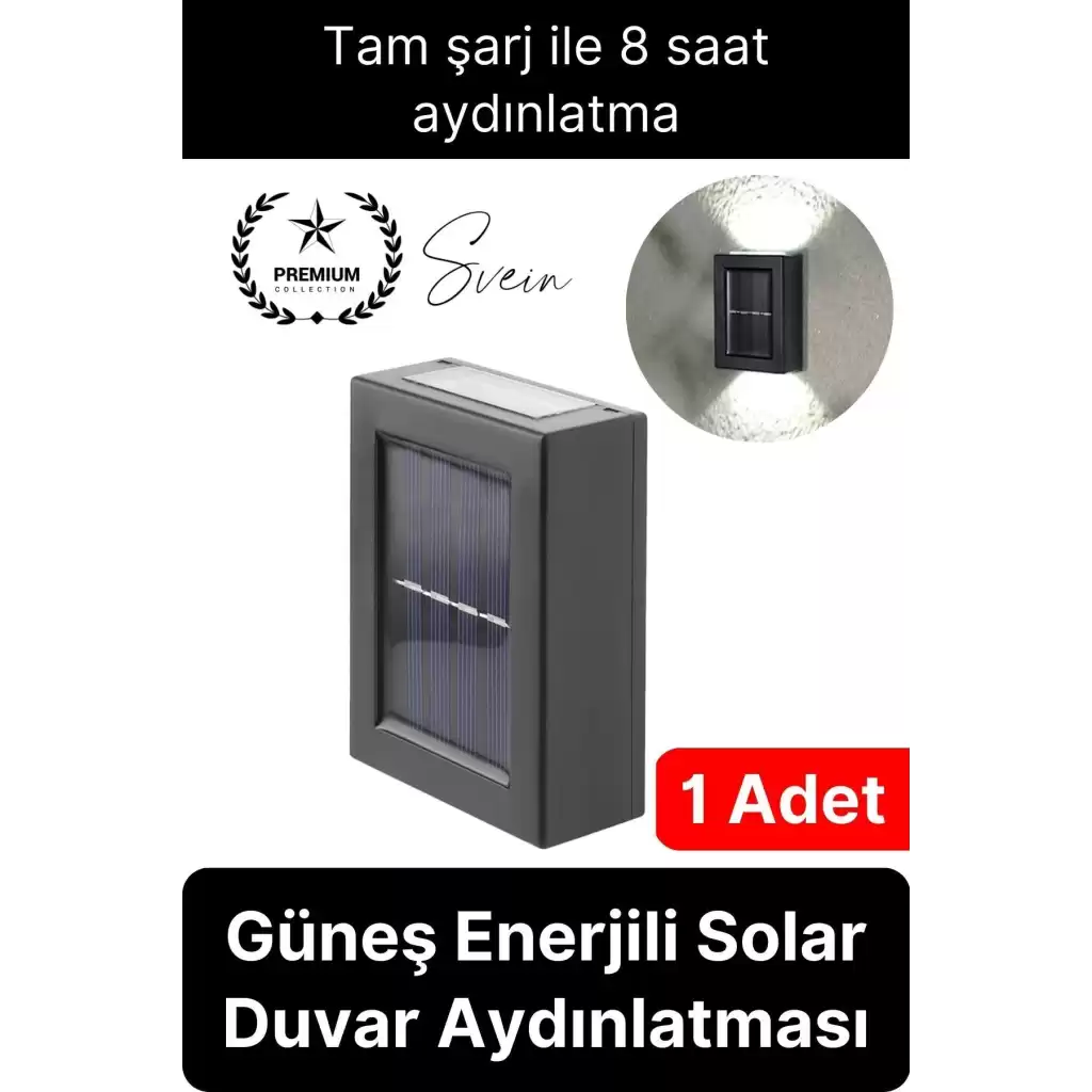 Bahçe Aydınlatması Solar Güneş Enerjili Dekoratif Led Işıklı Lamba Dış Mekan Su Geçirmez Sağlam