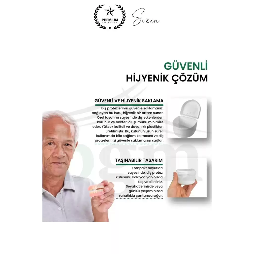 Yüksek Kalite Diş Protezi Saklama Kabı Kutusu Ortodondik Seyahat Ağız Koruyucu Taşınabilir Hijyenik