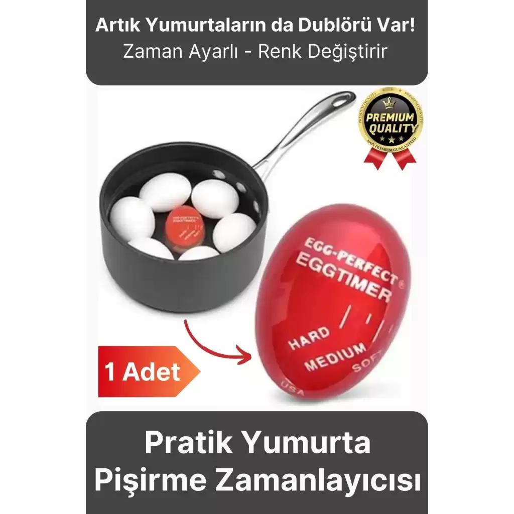 Özel Üretim Pratik Zaman Ayarlı Renk Değiştiren Dublör Yumurta Pişirme Haşlama Zamanlayıcısı 1 Adet