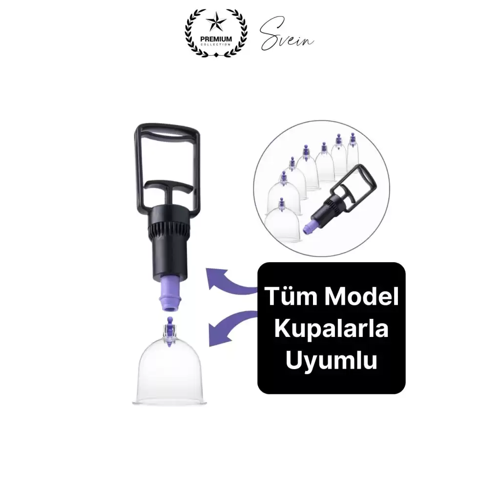 Kolay Kullanım 2 Parmak Hacamat Pompası Tüm Kupalarla Uyumlu Plastik Dayanıklı 1 Adet Kan Dolaşımı