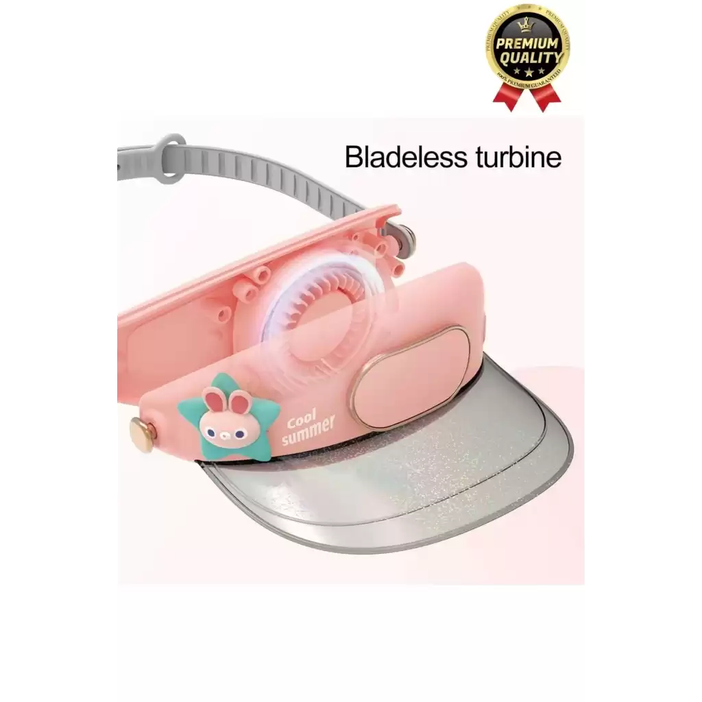 Premium 3 Kademe Ayarlanabilir Usb Şarjlı Sıcak Güneş Yaz Soğutucu Fan Özellikli Şapkalı Vantilatör