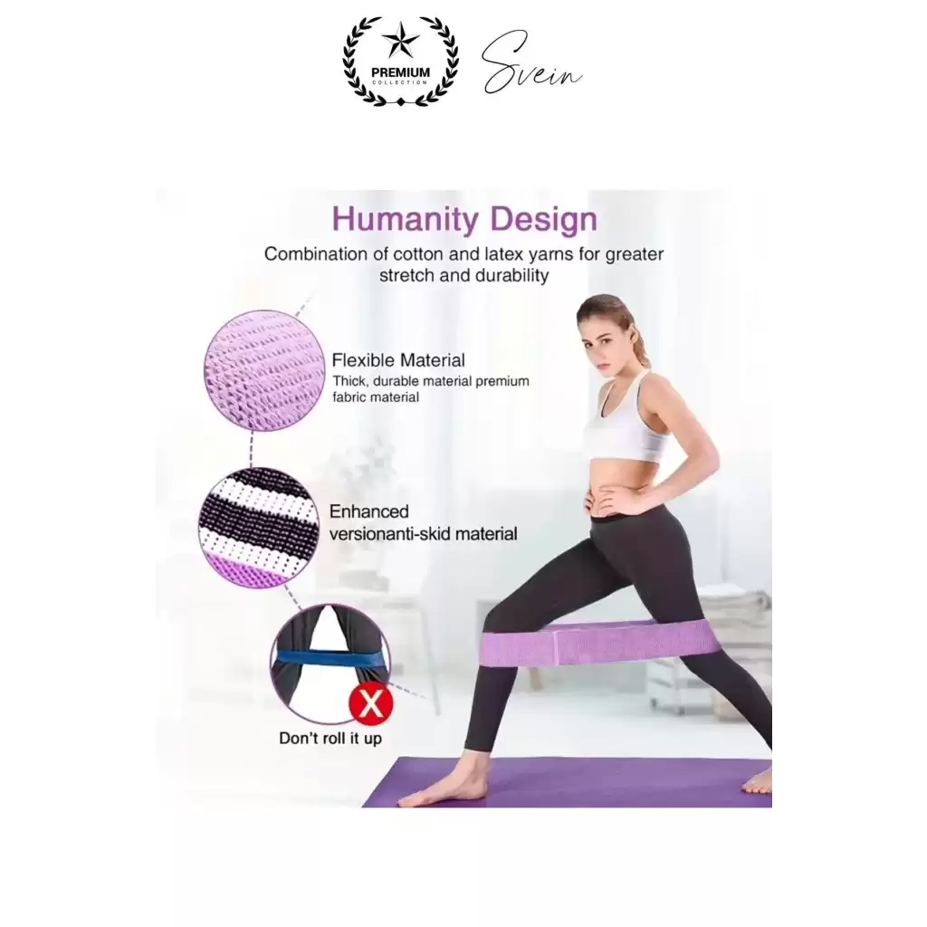 Premium Loop Band Direnç Bandı Orta Sert Spor Egzersiz Aerobik Pilates Squat Lastiği Fitness Yoga