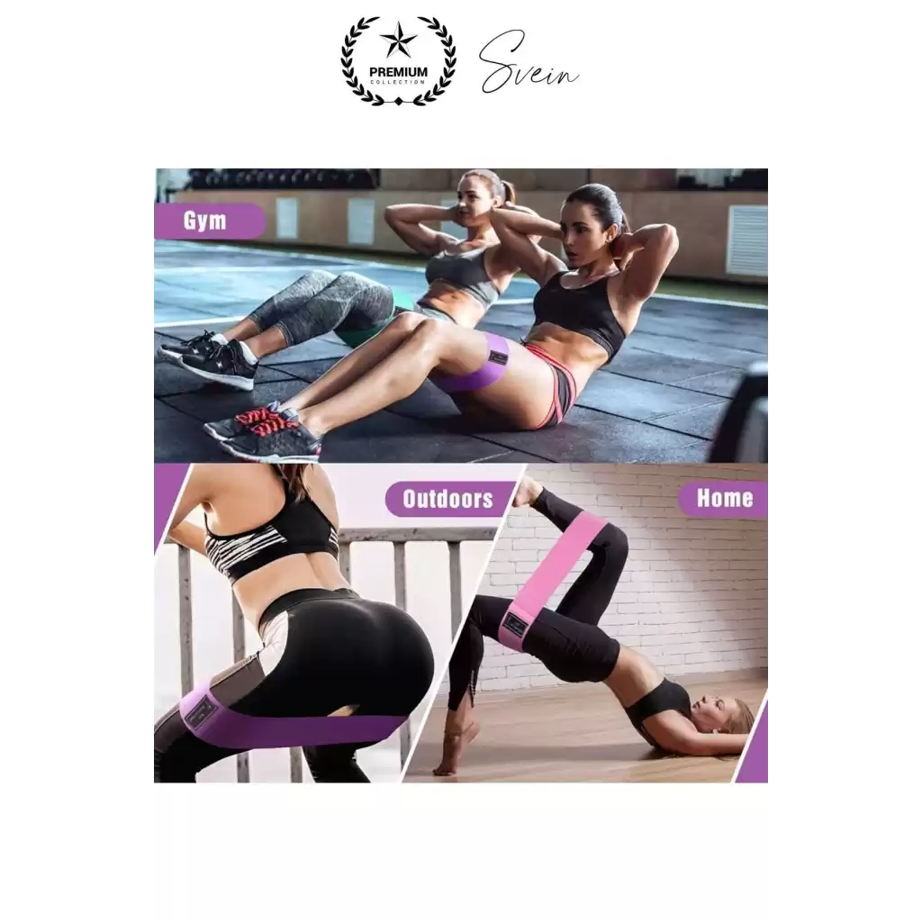 Premium Loop Band Direnç Bandı Orta Sert Spor Egzersiz Aerobik Pilates Squat Lastiği Fitness Yoga