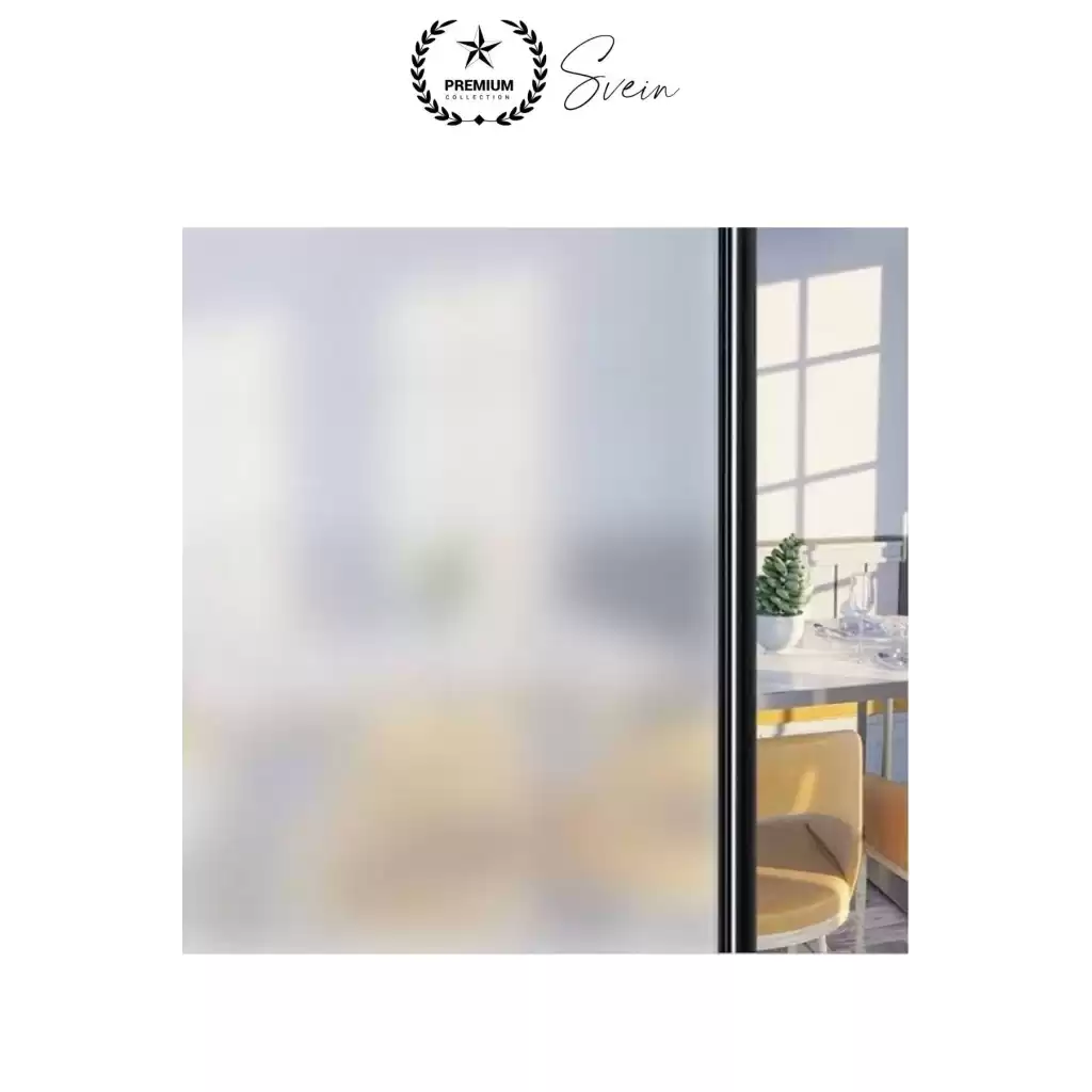 5 Metre x 60 cm Uv Engelleyici Buzlu Cam Filmi İç Göstermeyen Güneş Engelleyen Yapışkan Banyo Ofis