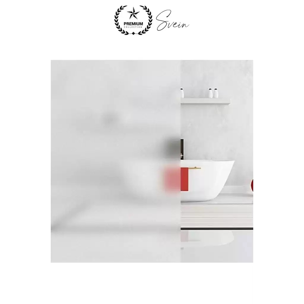 5 Metre x 60 cm Uv Engelleyici Buzlu Cam Filmi İç Göstermeyen Güneş Engelleyen Yapışkan Banyo Ofis