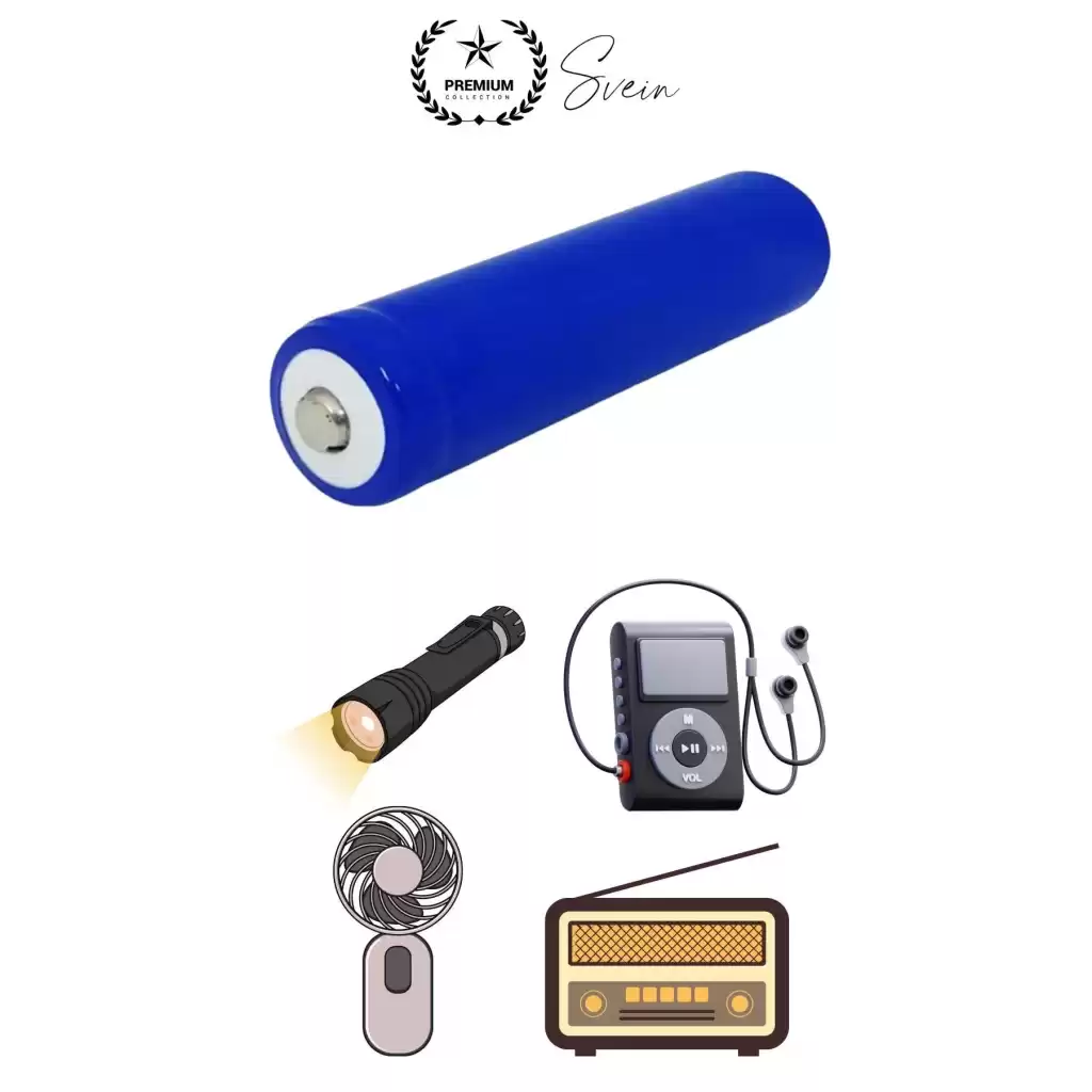 Şarj Edilebilir 40 Gr 18650 Pil El Pervanesi Vantilatör Pili 14000 Mah Radyo Fener MP3 Uzun Süre