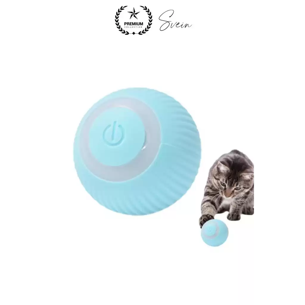 Akıllı İnteraktif Evcil Hayvan Oyuncağı Top Oynama Şarjlı Zıplayan Titreşimli Işıklı Kedi Köpek