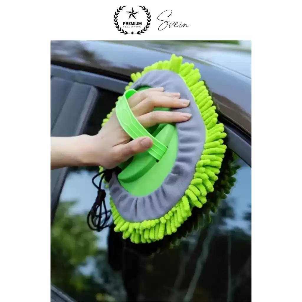 Premium Mikrofiber Araba Yıkama Fırçası Mop Paspas Temizleme Uzun Saplı Detaylı Çiziksiz Uzayabilen