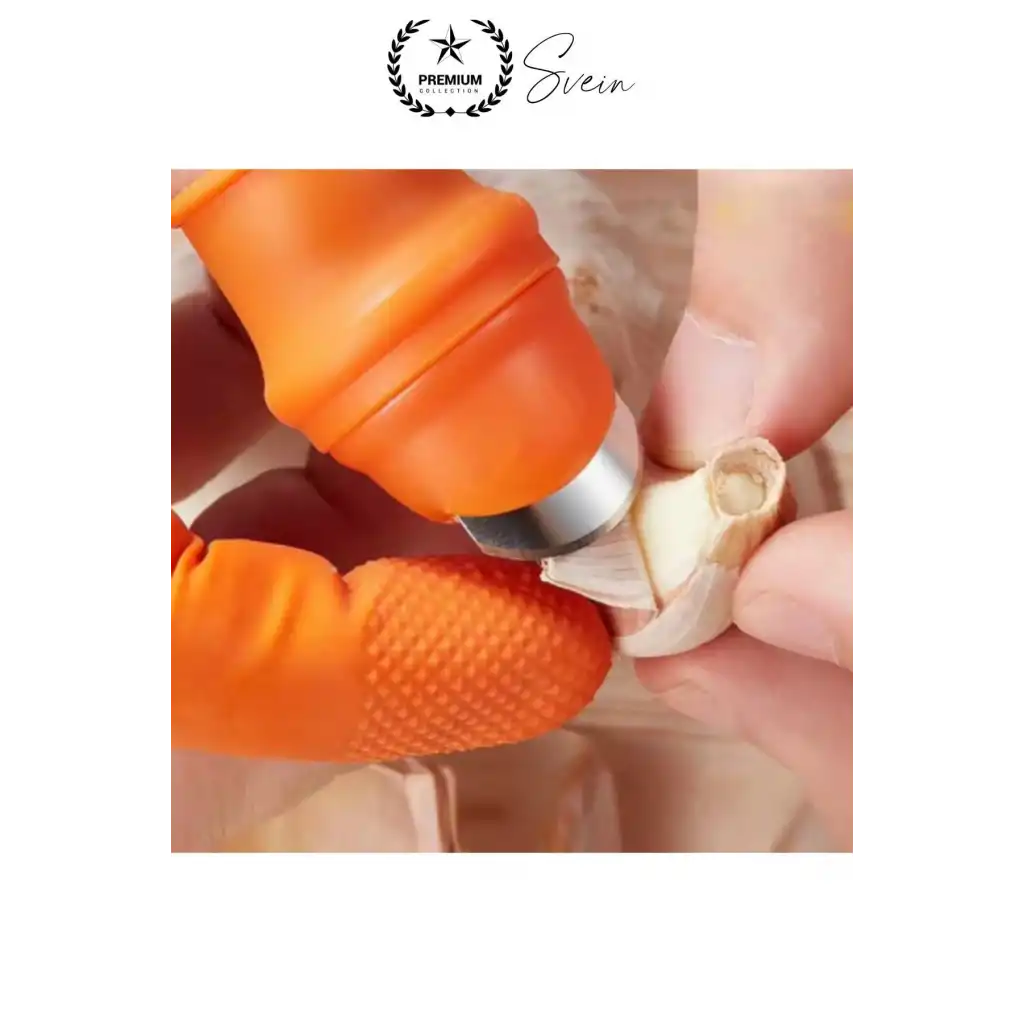 Silikon Baş Parmak Bıçağı Ayırıcı Meyve Sebze Kesme Toplama Aracı Bahçe Bakım Eldiven Bitki Hasat