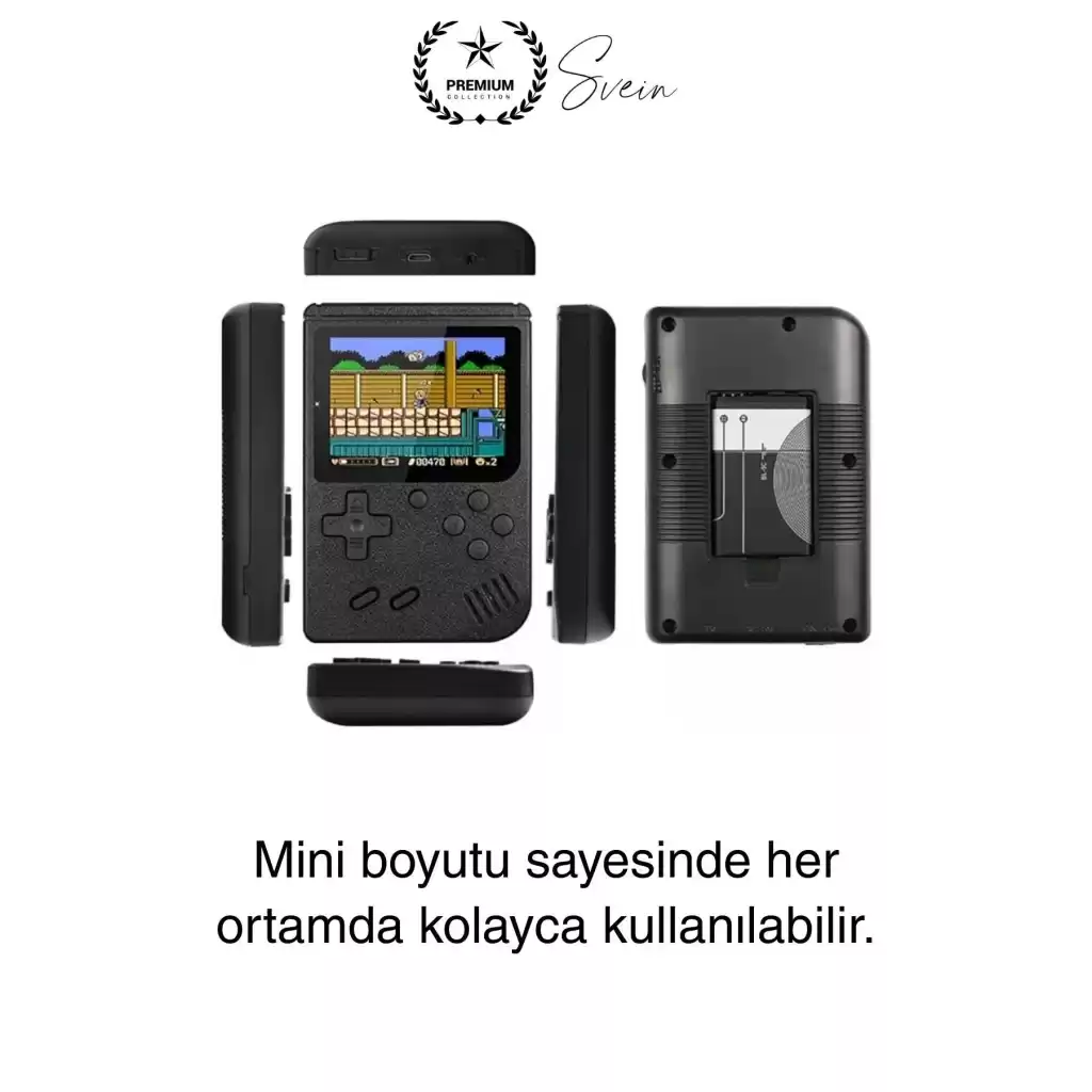 Sup 400 Taşınabilir Mini 2 in 1 GameBoy Oyun Konsolu Retro Nostaljik Atmosfer Atari Video Çocuk