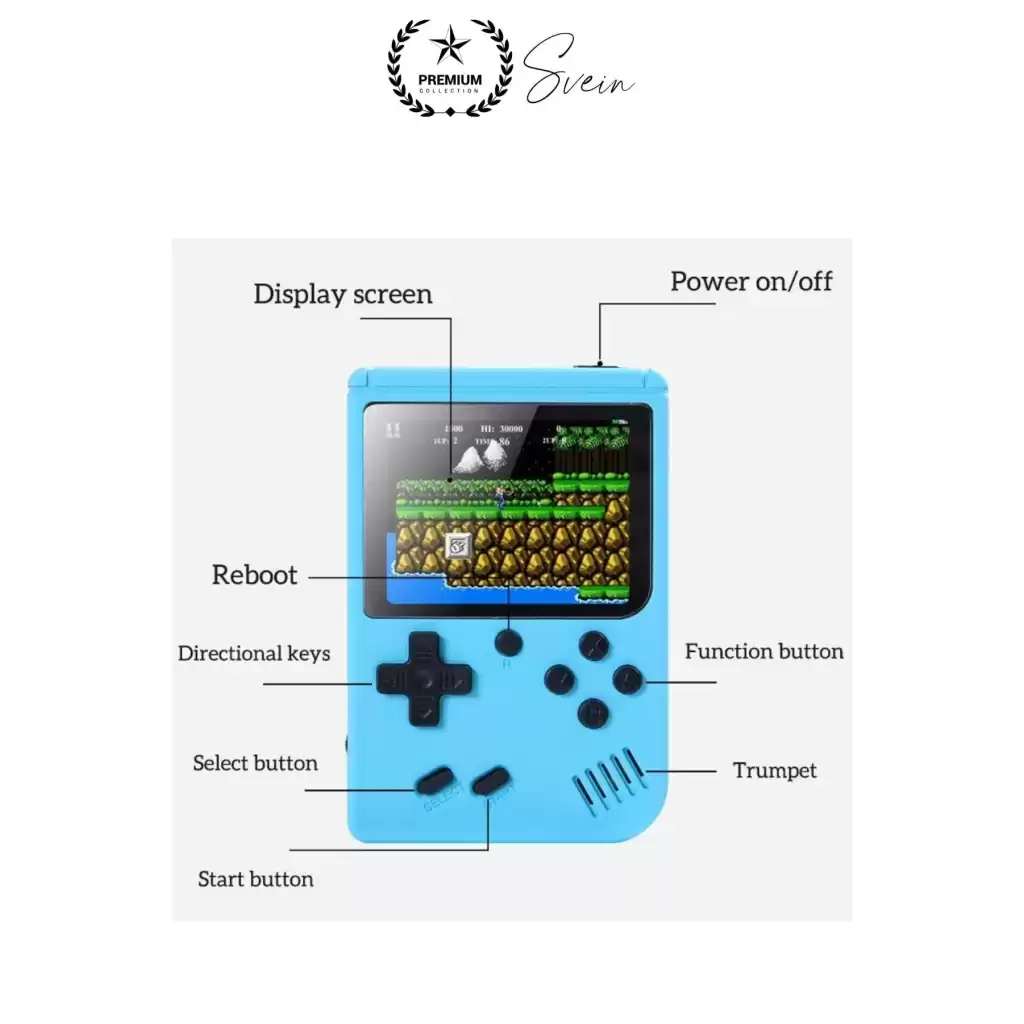Sup 400 Taşınabilir Mini 2 in 1 GameBoy Oyun Konsolu Retro Nostaljik Atmosfer Atari Video Çocuk