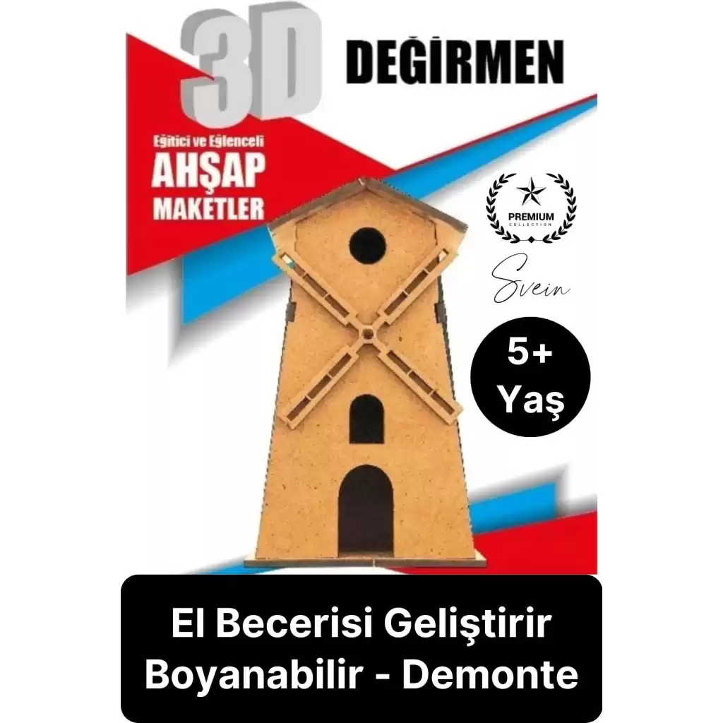 Özel Üretim 3 Boyutlu Minyatür Ham Ahşap Maket Boyanabilir Eğitici Öğretici Motor Beceri Hobi Oyun